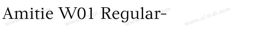 Amitie W01 Regular字体转换